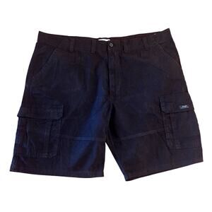 Wrangler Black Cargo Shorts - Relaxed Fit Size 46